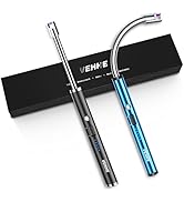 VEHHE Candle Lighter, 2 Pack Rechargeable Electric Lighter with LED Battery Display Safety Switch...
