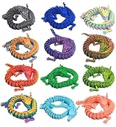 TUTHKOTH 12PCS 3D Printed Dragon Figurine Collection, 11.8 inch Dragon Statues, Random Colors