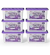 W&amp;E Choice Moisture Absorbers With Lavender Scent, Portable Dehumidifier for Closet&amp;Bathrooms, Ki...