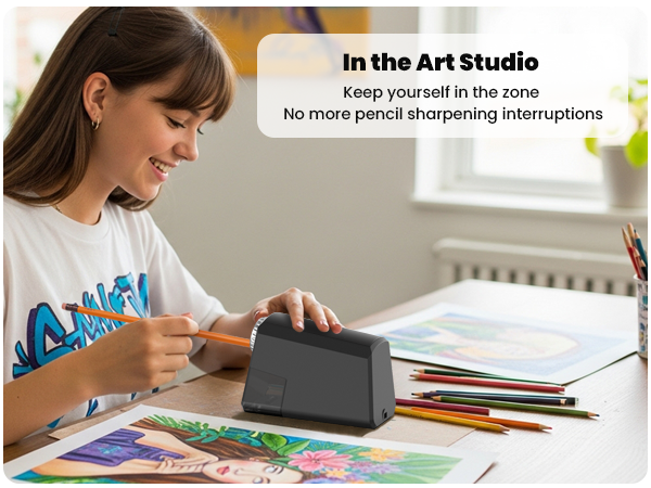 Jumbo and standard pencil sharpener