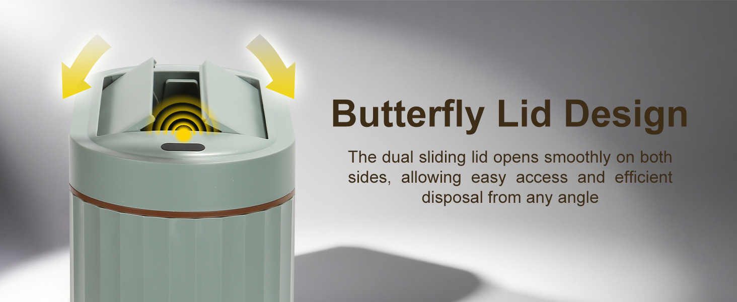 small trash can with lid