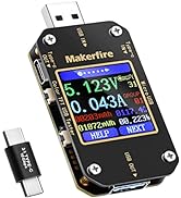 MakerHawk USB Multimeter USB Voltmeter Ammeter Load Tester USB Voltage Current PD Battery Power C...