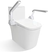 HEINSY Toilet Safety Rail, Heavy Duty Foldable Toilet Handrail, Aluminum Alloy Support Up to 480L...