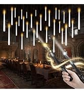 kakoya Flameless Floating Candles with Wand,30 Pcs Magic LED Hanging Taper Candles,Flickering Bat...