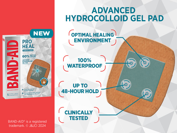 Pro Heal bandages are clinically tested &amp; shown to lead to better healing of cuts and wounds