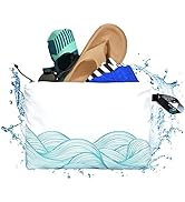 Acteon Wet Dry Travel Bag, Splash Water Resistant &amp; Heavy Duty Zipper Reusable Bags, Small Pocket...