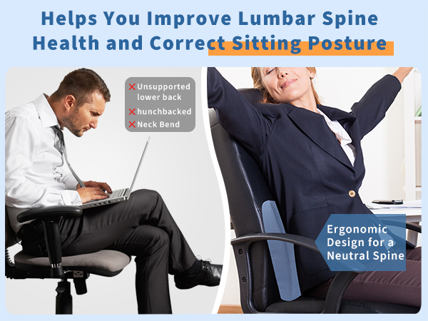 Lumbar Support Pillow for Bed