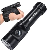 DARKBEAM Diving Wrist Flashlight Rechargeable, Underwater Dive Lights Scuba Gear, L2 Super Bright...