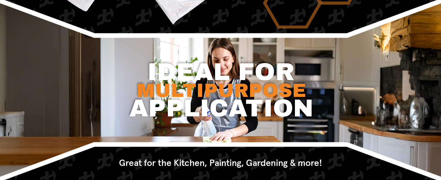 Xpose Safety Plastic Disposable Aprons