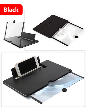 18" Screen Magnifier 3D HD Cell Phone Magnifing Screen Enlarger Projector Foldable Phone Stand
