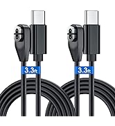 ANMONE USB C Shokz Charging Cable [2 Pack 3.3ft] Aftershokz Headphones Charger Cord for Aeropex O...