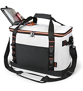 Tirrinia Large Cooler Bag Insulated, 48 Cans Leakproof Soft Camping Coolers, Portable Beach Coole...