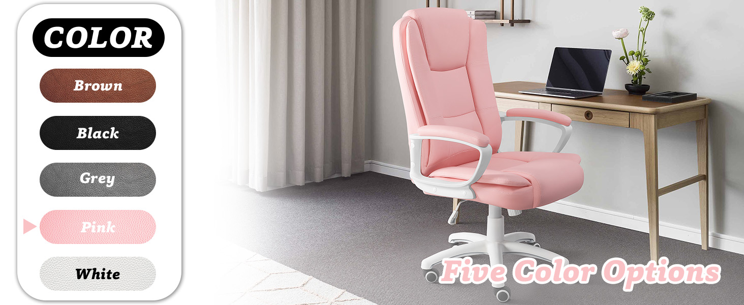 pink office chair