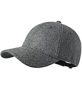 GADIEMKENSD Unstructured Wool Baseball Caps Winter Warm Hat Adjustable