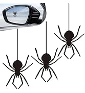 YAWUROU 3 PCS Car Mirror Spider Design Decals, Waterproof Removable Funny Sticker, Self-Adhesive ...