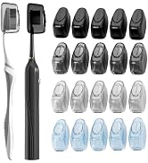 Muslish 20 Pack Toothbrush Covers, Portable Toothbrush Head Cover Caps, Toothbrush Case Protector...