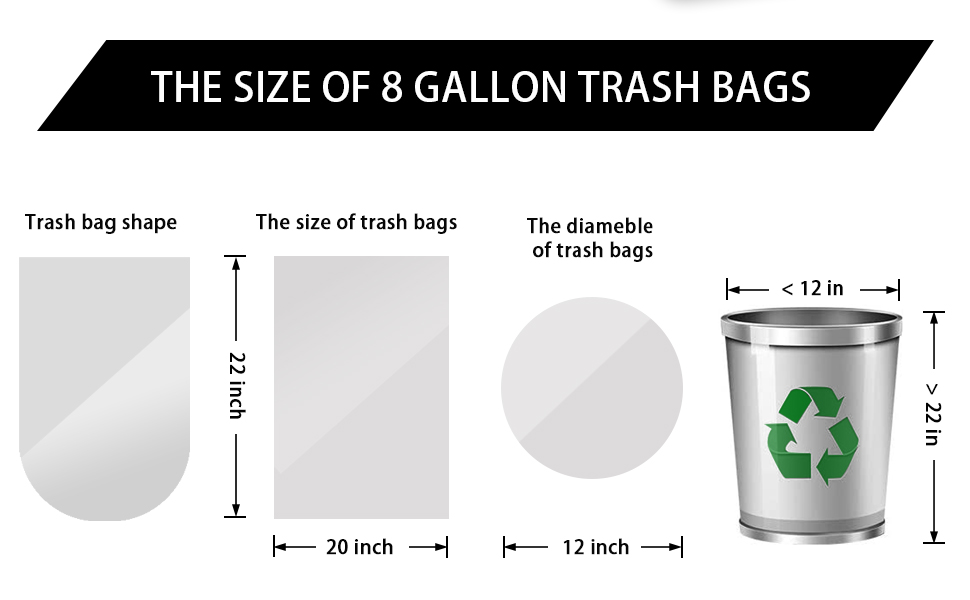 white garbage bags