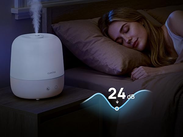 Choose from 7 soft, rotating colors or set a single color to enhance the ambiance of your room