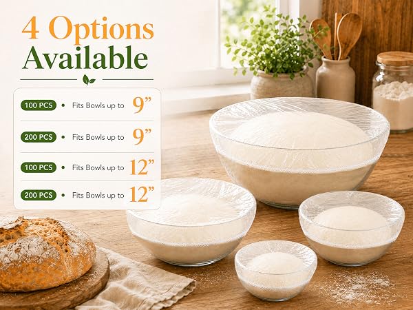 100/200Pcs Bowl Covers for Bread Proofing