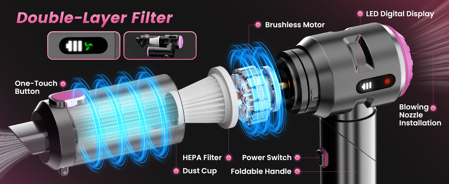 Wansimoo Handheld Vacuum Cleaner