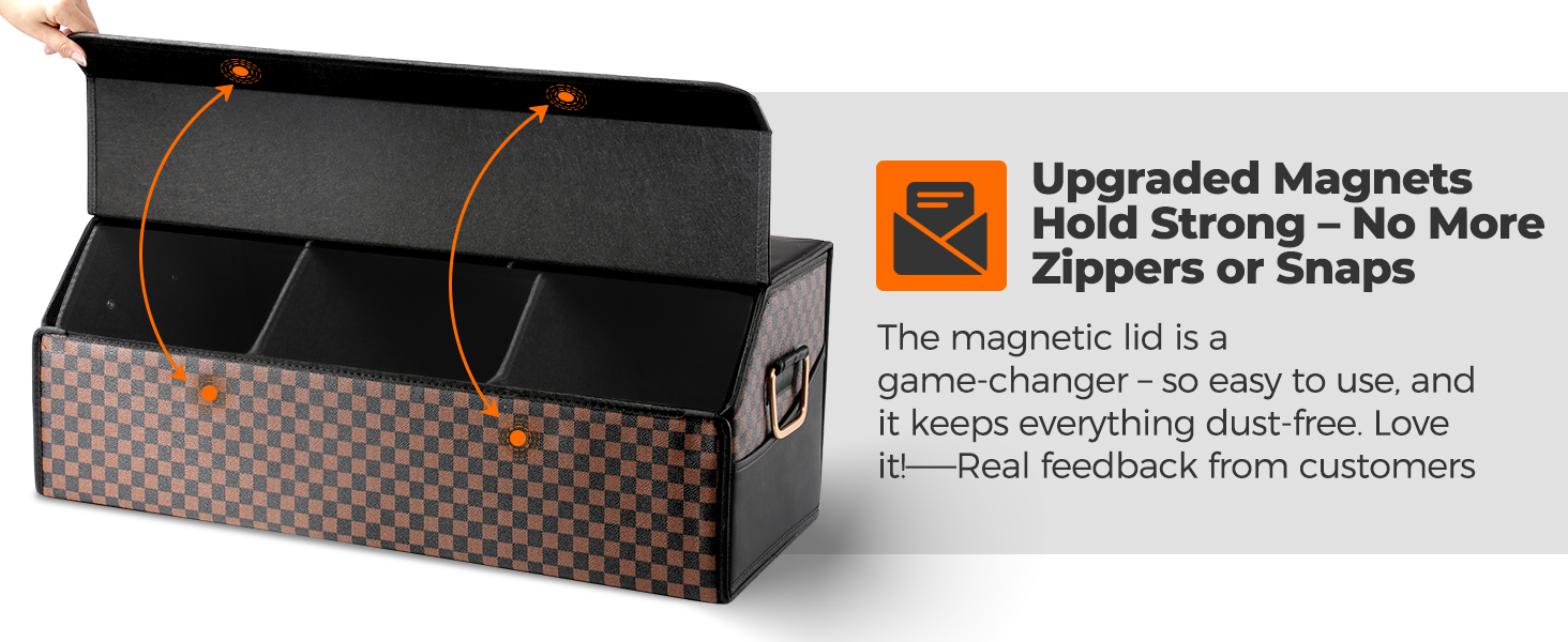 Magnetic Lid for Effortless Organization