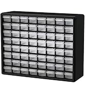 Akro-Mils 10164, 64 Drawer Plastic Parts Storage Hardware and Craft Cabinet, 20-Inch W x 6-Inch D...