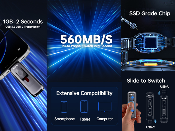 USB SSD FAST TRANSFER SPEED