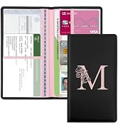 Kakurookie Letter Car Registration and Insurance Holder, with Magnetic Closure for License, Cards...