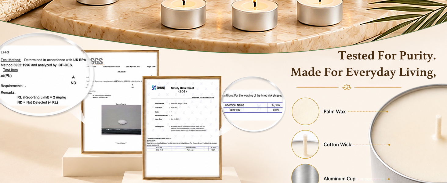 unscented tea light candles