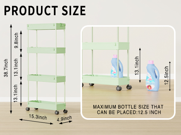 bathroom rolling cart