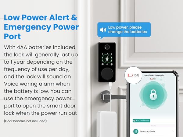 deadbolt smart lock with fingerprint