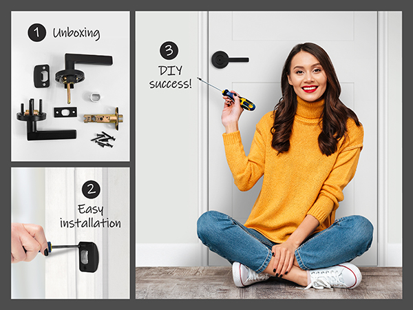 Three easy steps: unboxing, easy installation, diy success!