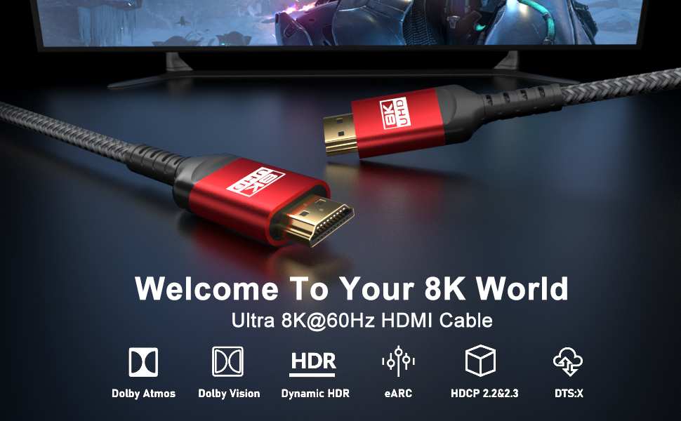 ALLEASA HIGH-SPEED 8K HDMI CABLES