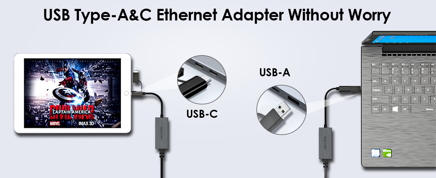 WAVLINK 2.5G USB LAN Adapter NWU331GCA