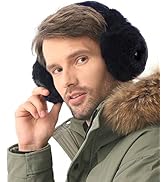 Telepepe Heated Earmuffs for Men and Women, Cordless Ear Warmers for Winter Hiking, Running, 2 He...