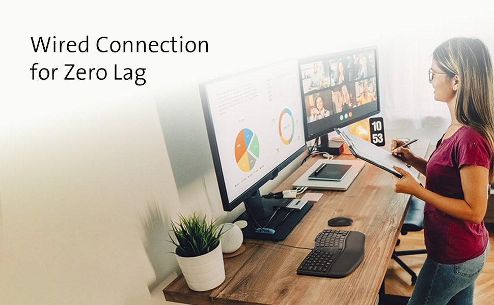 wired connection for zero lag