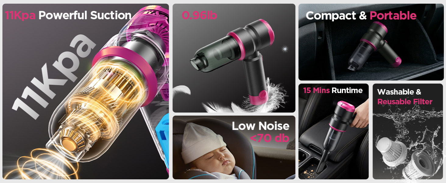 2-car vacuum cleaner high power