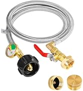 Propane Refill Adapter for 1 lb. Tanks,Upgrade 3FT/36" Propane Tank Refill Adapter Stainless Stee...