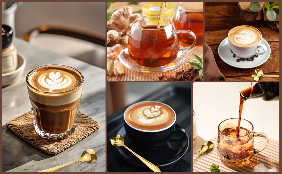 stirring coffee, brewing tea, or savoring desserts and ice cream