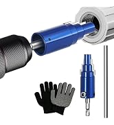 MVRPOWER Broken Pipe &amp; Valve Extractor Tool with Assist Rod, Glove for Electric Drill (1/2" 3/4" 1")