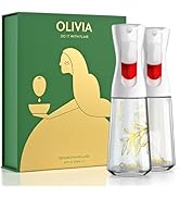 FLAIROSOL OLIVIA Oil Sprayer for Cooking, 2 Pack 200ML Glass Olive Oil Sprayer, Continuous Cookin...