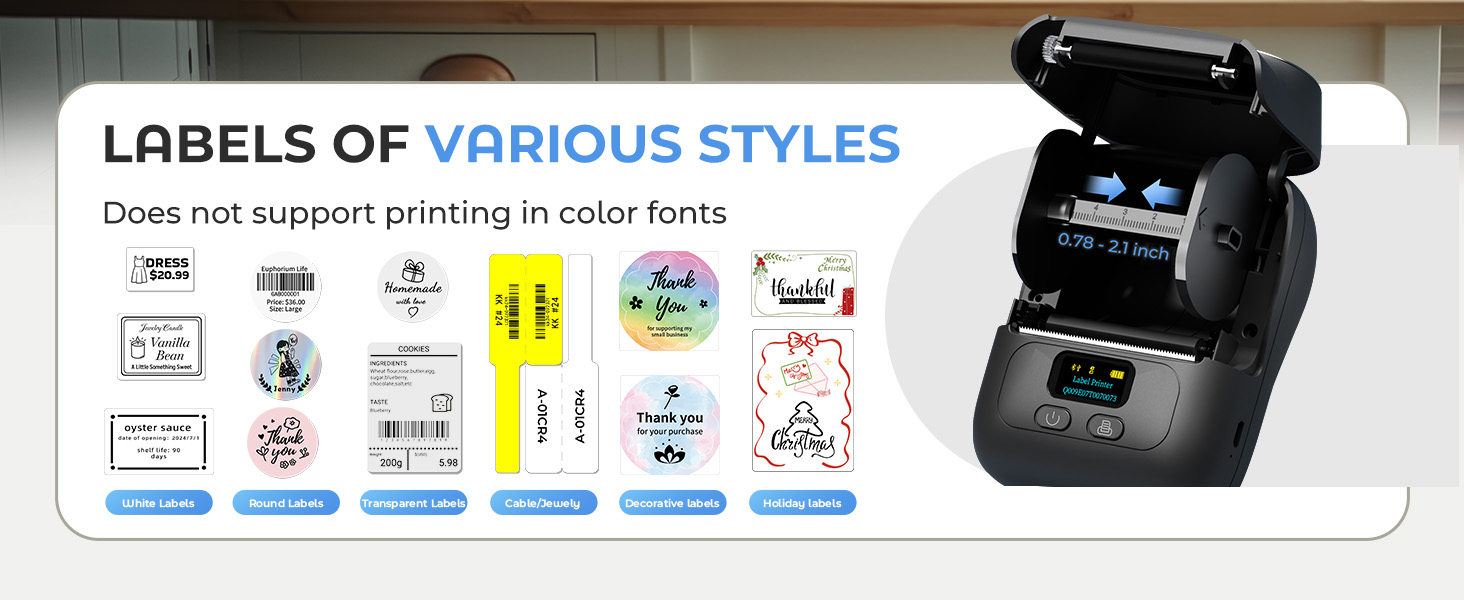 Bluetooh label maker