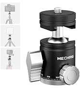 Mechrig Mini Ball Head Panoramic Tripod Head, Aluminum Tripod Ball Head Camera Mount Adapter for ...