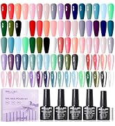 GELLEN 24pcs Gel Polish Set, 20 Colors UV Gel Nail Polish Red Blue Green Hema TMPTA TPO 3-free wi...
