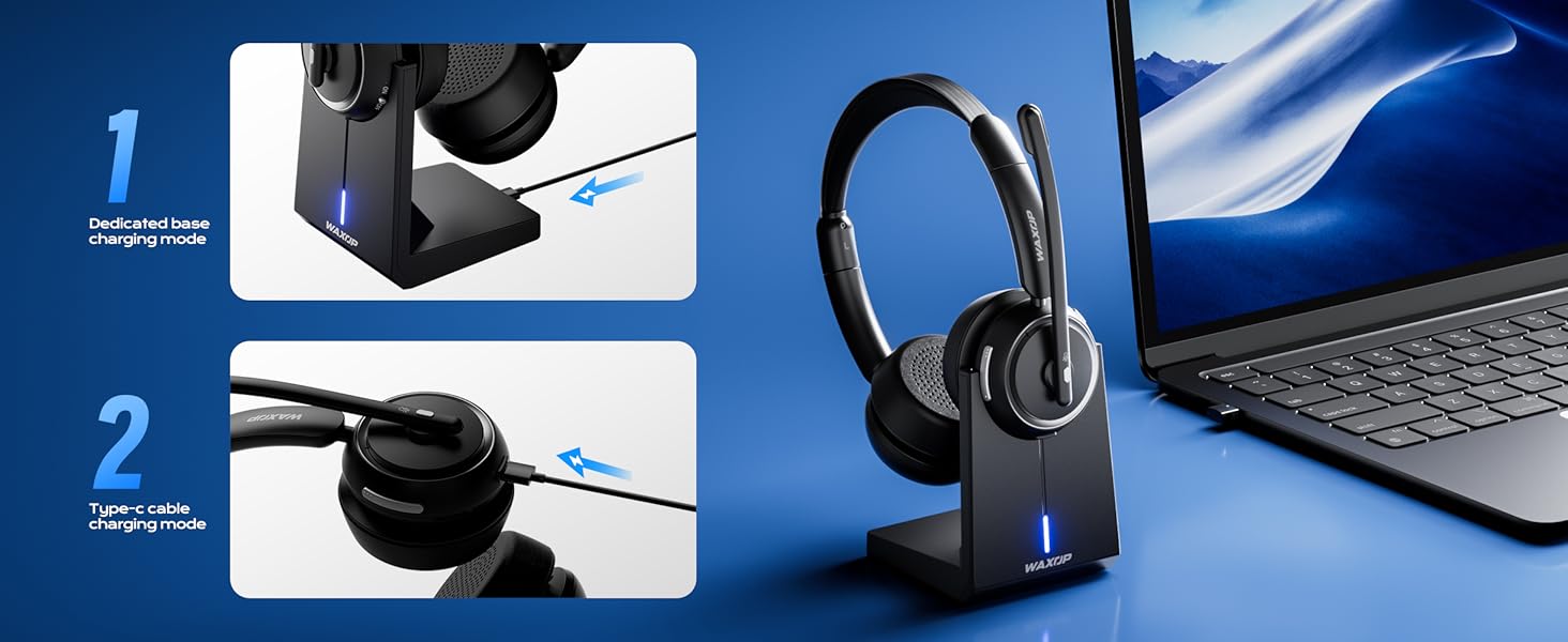 Charging base, or Type-C charging, can be selected flexibly according to your needs.