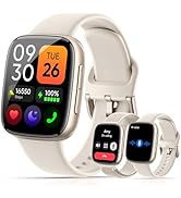 Quican Smart Watch for Women Men, 1.85" HD AMOLED Display, 2 Bands Included, Works with iPhone &amp; ...