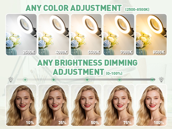 magnifier with light hands free magnifying glasses for close work ANY COLOR ADJUSTMENT BRIGHTNESS