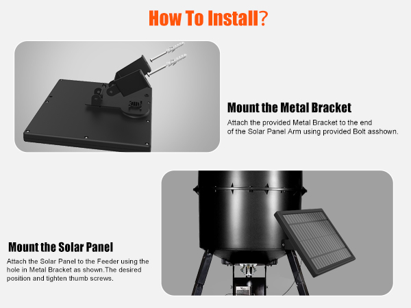 solar panel for deer feeder