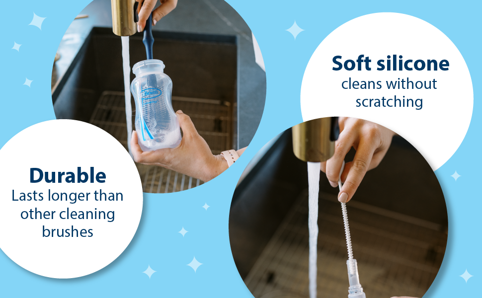 Durable Lasts Longer than other Cleaning Brushes - Soft Silicone Cleans without Scratching
