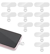 Phone Tether Tab, 10 Pieces Universal Phone Lanyard Patch Without Adhesive,Phone Lanyard Replacem...